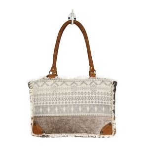 Myra Hair-on Botton Strap Small Shoulder Bag